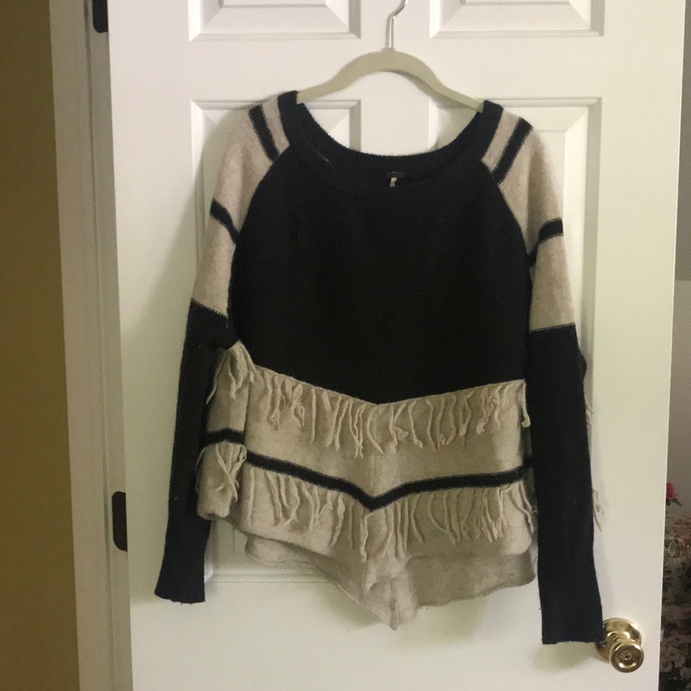 Free People Fringe Sweater